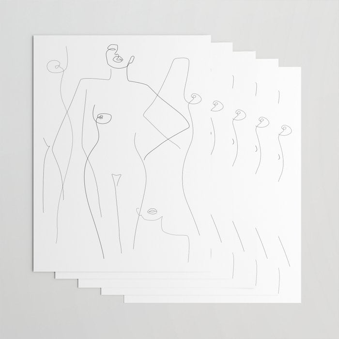 Nude and Naked Wrapping Paper Gallery Image 3