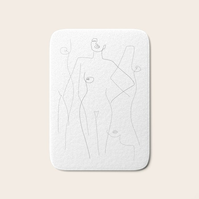 Nude and Naked Bath Mat Gallery Image 1
