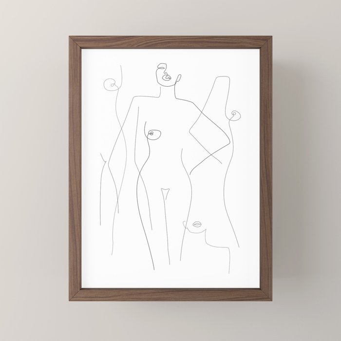 Nude and Naked Mini Art Print Gallery Image 2