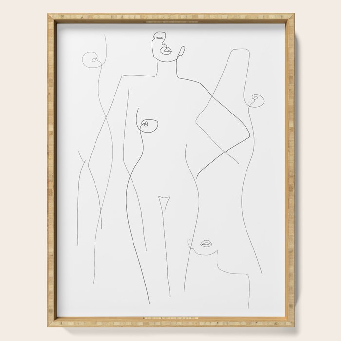 Nude and Naked Serving Tray Gallery Image 1