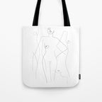 Nude and Naked Tote Bag Gallery Image 1