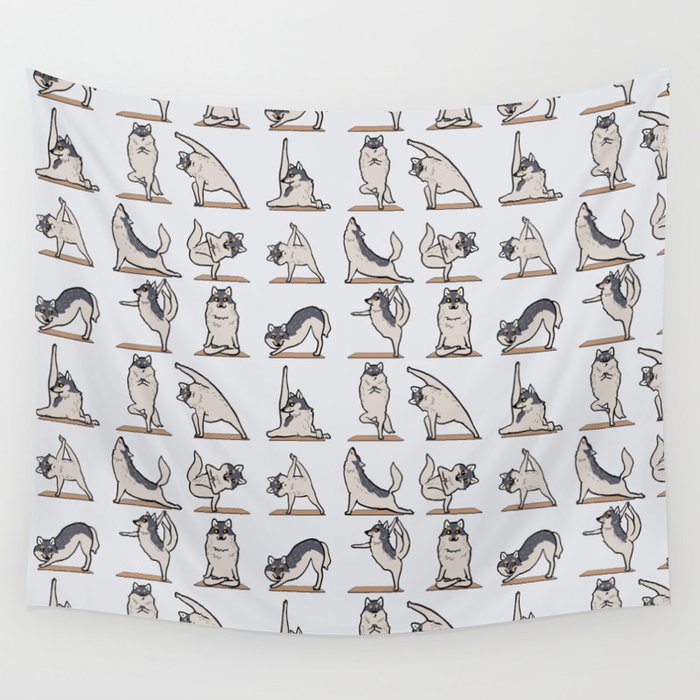 Wolf Yoga Wall Tapestry Gallery Image 4