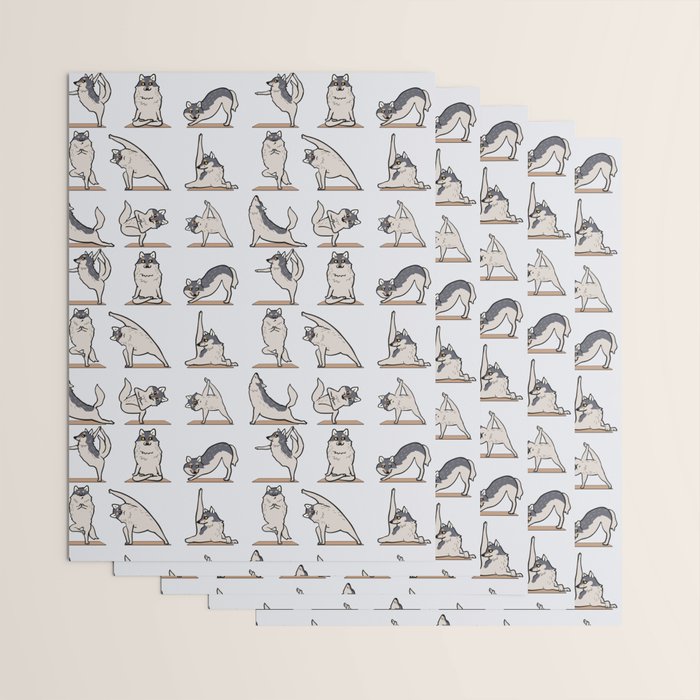 Wolf Yoga Wrapping Paper Gallery Image 3