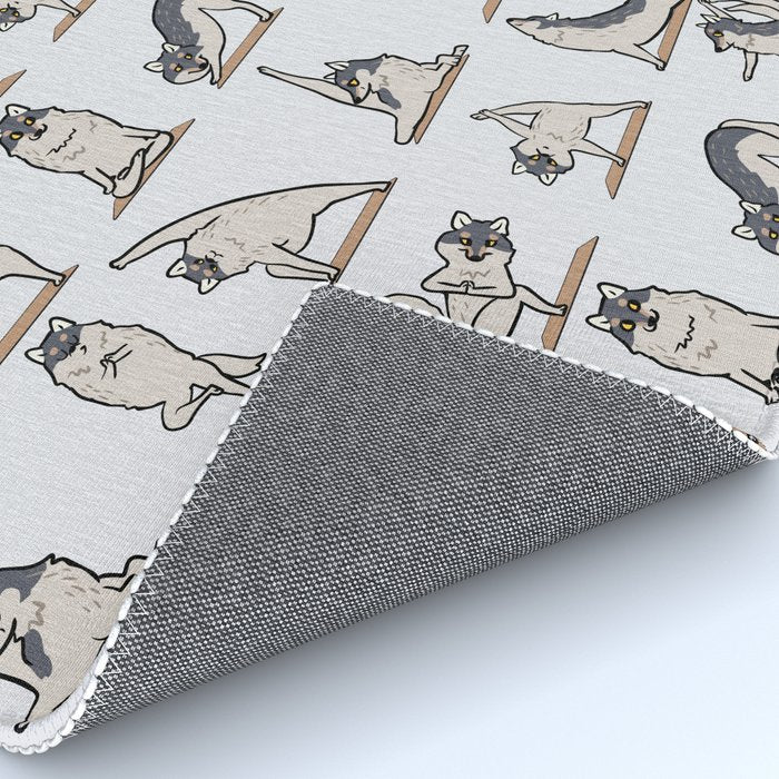 Wolf Yoga Rug Gallery Image 4