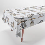 Wolf Yoga Tablecloth Gallery Image 1