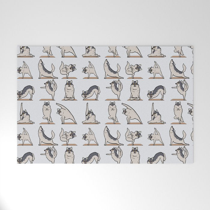 Wolf Yoga Welcome Mat Gallery Image 1