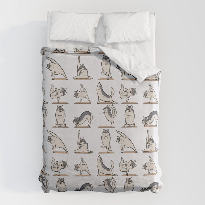 Wolf Yoga Duvet Cover Gallery Image 6