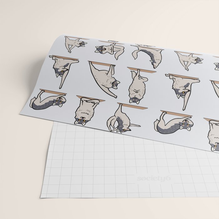Wolf Yoga Wrapping Paper Gallery Image 2