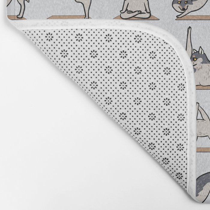 Wolf Yoga Bath Mat Gallery Image 2