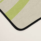 Modern Liquid Swirl Abstract Pattern Light Lime Linden and Beige Desk Mat Gallery Image 4
