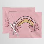 Bow Rainbow in Pink Placemat Gallery Image 1