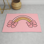 Bow Rainbow in Pink Rug Gallery Image 1