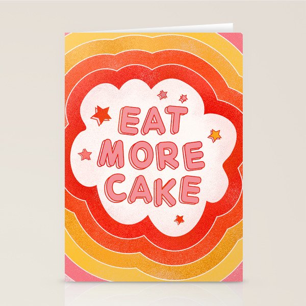 EAT MORE CAKE Stationery Card Gallery Image 2