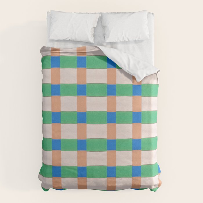 Paper Weaving Pattern #3 Duvet Cover Gallery Image 1