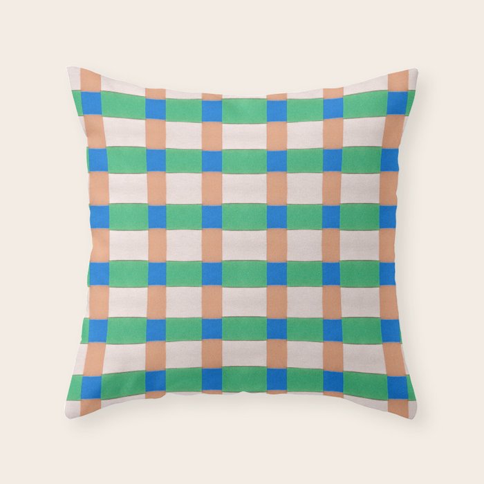 Paper Weaving Pattern #3 Throw Pillow Gallery Image 6