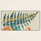 colorful fern leaves Desk Mat Gallery Image 3