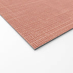 Salmon Linen Texture Welcome Mat Gallery Image 2