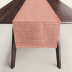 Salmon Linen Texture Table Runner Gallery Image 1