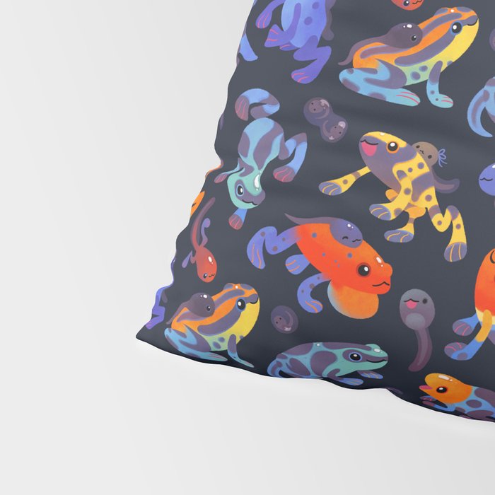 Poison dart frogs - dark Pillow Sham Gallery Image 4
