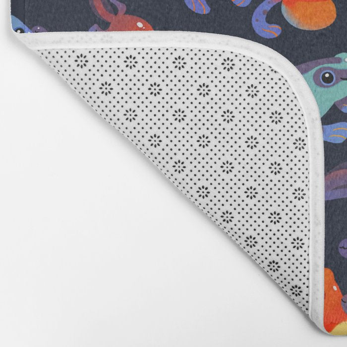 Poison dart frogs - dark Bath Mat Gallery Image 2