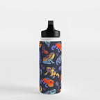 Poison dart frogs - dark Water Bottle Gallery Image 3