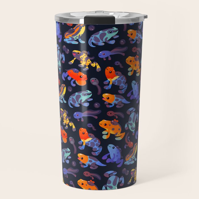 Poison Dart Frogs - Dark Travel Mug