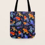 Poison dart frogs - dark Tote Bag Gallery Image 1