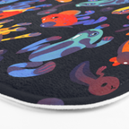 Poison dart frogs - dark Bath Mat Gallery Image 3