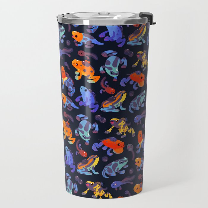 Poison dart frogs - dark Travel Mug Gallery Image 2