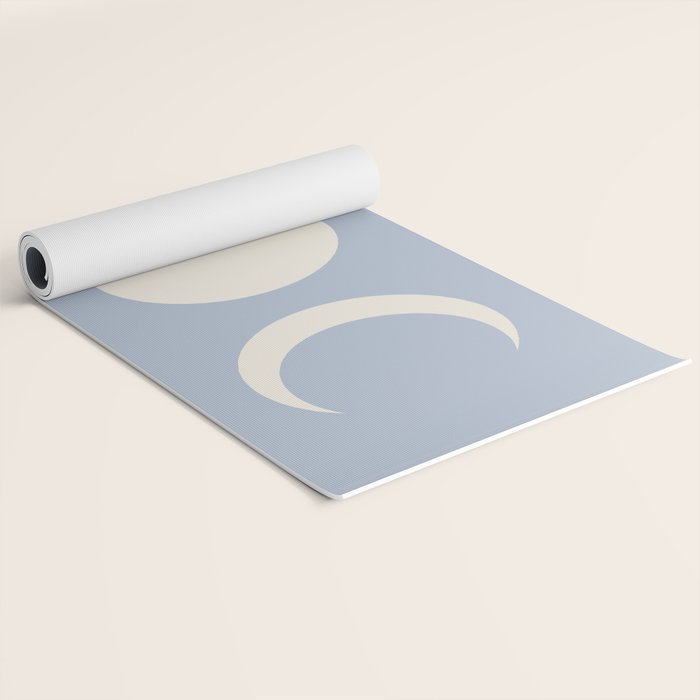 Moon Minimalism - Blue Yoga Mat Gallery Image 2