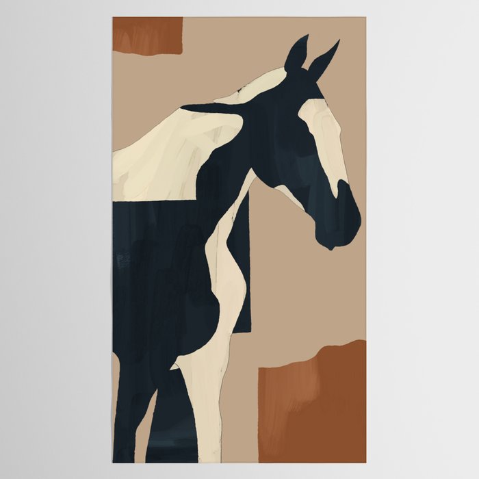 Abstract Minimal Horse 8 Tablecloth Gallery Image 2