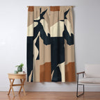 Abstract Minimal Horse 8 Window Curtain Gallery Image 5