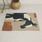 Abstract Minimal Horse 8 Rug Gallery Image 1