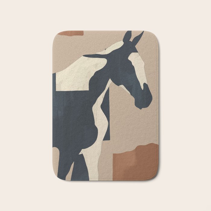 Abstract Minimal Horse 8 Bath Mat Gallery Image 1