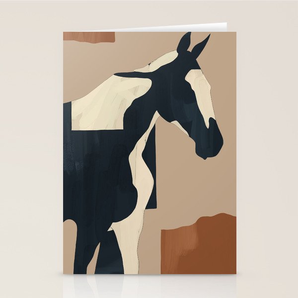 Abstract Minimal Horse 8 Stationery Card Gallery Image 2