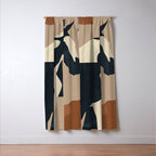 Abstract Minimal Horse 8 Window Curtain Gallery Image 3