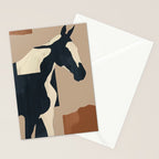 Abstract Minimal Horse 8 Stationery Card Gallery Image 2