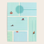 Saturdays At The Pool Illustration Poster Gallery Image 4