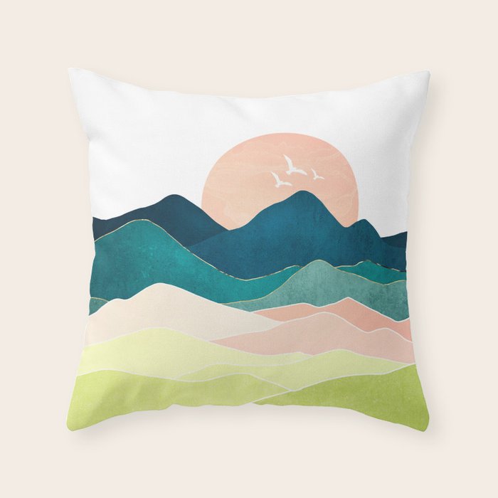 Spring Vista Throw Pillow Gallery Image 1