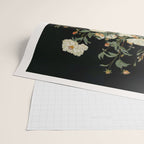 William Morris sage green Autumn Floral Print Art Nouveau maximalist wall art fall Flower Poster Wrapping Paper Gallery Image 2