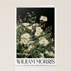 William Morris sage green Autumn Floral Print Art Nouveau maximalist wall art fall Flower Poster Stationery Card Gallery Image 2