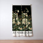 William Morris sage green Autumn Floral Print Art Nouveau maximalist wall art fall Flower Poster Window Curtain Gallery Image 3