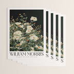 William Morris sage green Autumn Floral Print Art Nouveau maximalist wall art fall Flower Poster Wrapping Paper Gallery Image 3
