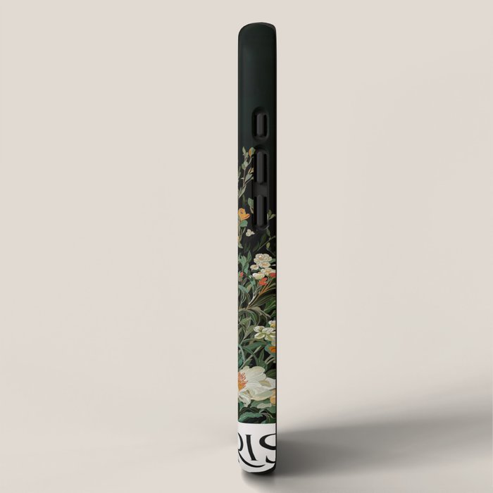 William Morris sage green Autumn Floral Print Art Nouveau maximalist wall art fall Flower Poster iPhone Case Gallery Image 2