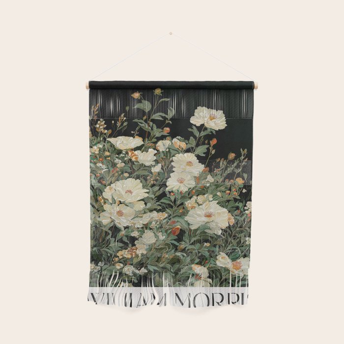 William Morris sage green Autumn Floral Print Art Nouveau maximalist wall art fall Flower Poster Wall Hanging Gallery Image 1