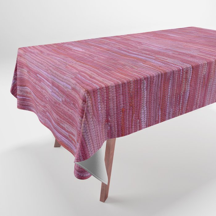 Old Market Textile in Pink Tablecloth Gallery Image 1