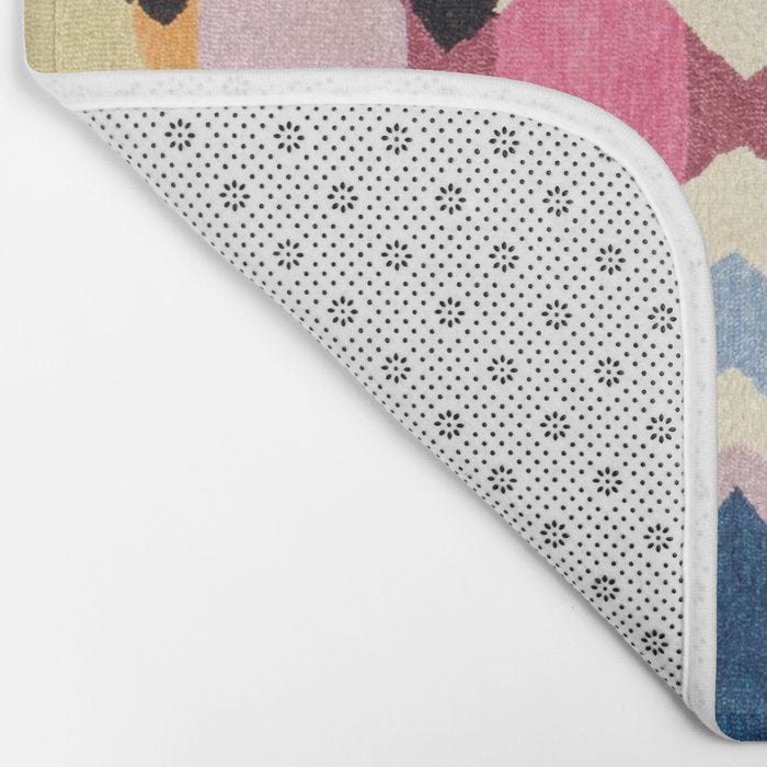 Colored Oriental  Berber Traditional Moroccan Artwork  Bath Mat Gallery Image 2