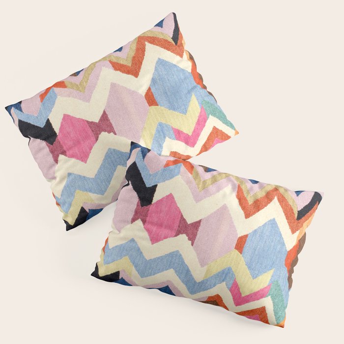 Colored Oriental  Berber Traditional Moroccan Artwork  Pillow Sham Gallery Image 3