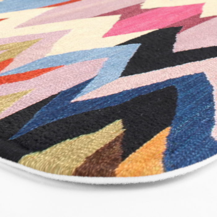 Colored Oriental  Berber Traditional Moroccan Artwork  Bath Mat Gallery Image 3