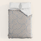 SWIRL - Stone and Almond Duvet Cover Gallery Image 6